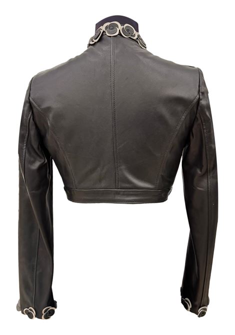 Coprispalle corto in pelle con applicazioni NICE GIRLS | Giubbotti | N3.PIRY000